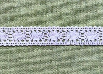 Кружево хлопковое/Тесьма вязаная 20.01.087, ш. 2 см, сиреневый