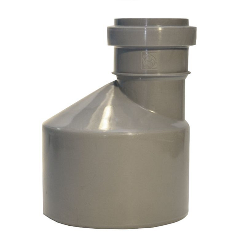 Патрубок (переход) ПП (полипропилен) для канализации Дн 110-50 с уплотнительным кольцом