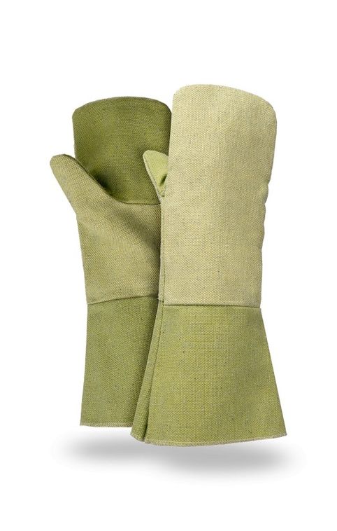 Рукавицы из парусины полульняной (брезент) с крагами, арт. 7.401