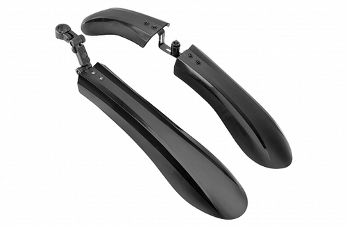 Крылья 24"-26" быстросъемные XGNB-062-3 пластиковые черные фэтбайк