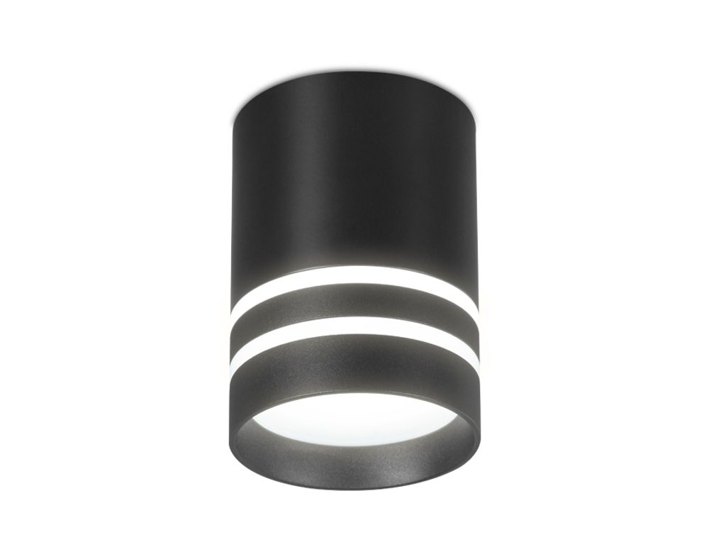 Накладной светодиодный точечный светильник TN242 BK/S черный/песок LED 4200K 12W D80*100