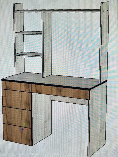 Стол письменный БРАУН левый