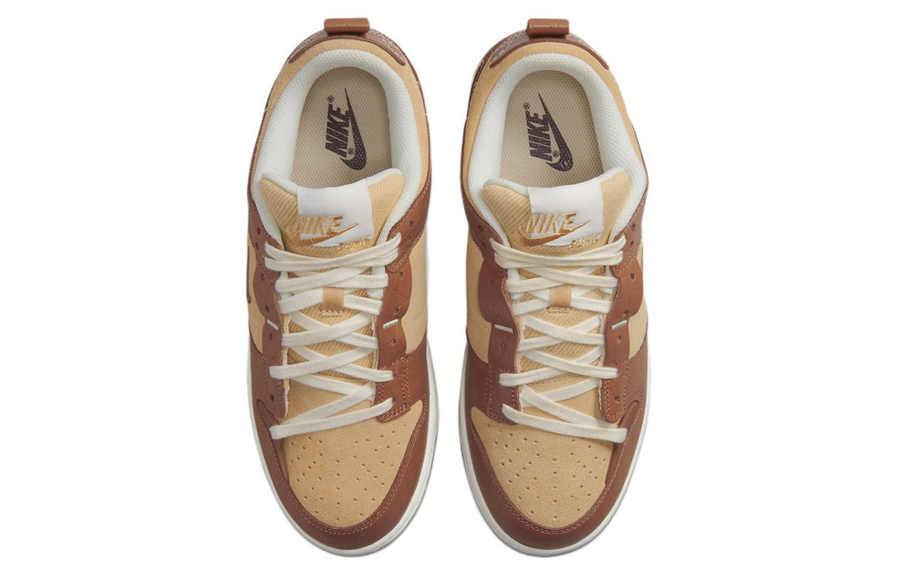 Кроссовки Nike Dunk Low 2 "Brown Croc" (Женская размерная сетка)