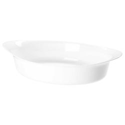 IKEA LÄTTVIKTIG  (ИКЕА ЛÄТТВИКТИГ)  -  Блюдо жаропрочное, белое, 30x19 см