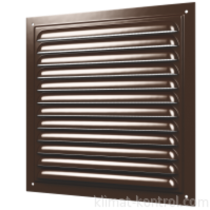 Решетка 150*150 1515МЭ коричневая вентиляционная с покрытием полимерной эмалью с сеткой ERA Сталь
