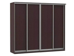 Шкаф купе Модерн 2362х600 4-х дверный 3-х секционный глухой венге