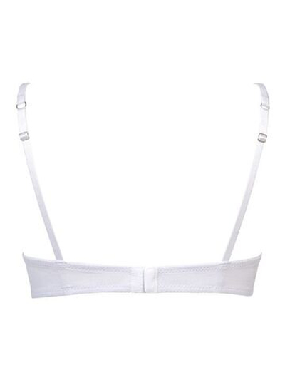 Бюстгальтер пуш-ап с градуированной чашкой из хлопковой ткани (Размер: 4B) (Цвет: белый)