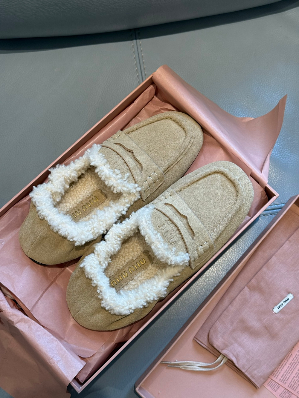 Miu Miu Suede Loafers (3 colors)