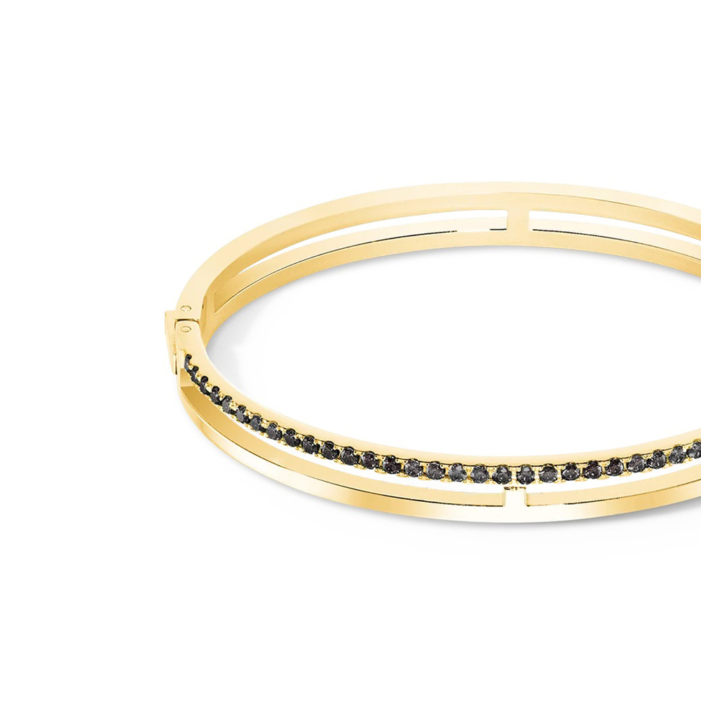 Браслет Coeur de Lion Black-Gold 0136/32-1316 19