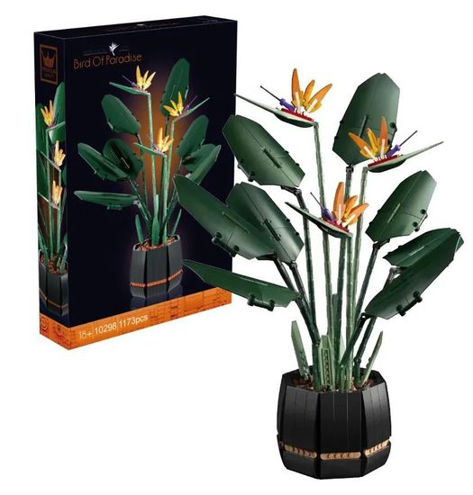Конструктор " Экзотический цветок Райская птица" , 1173 дет.