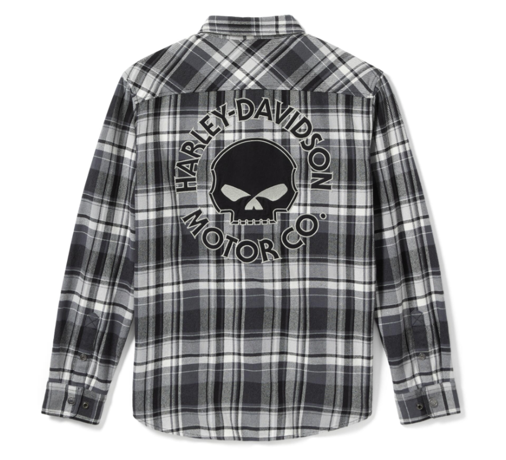Рубашка с длинными рукавами в клетку Harley-Davidson® Willie G™ Skull Plaid