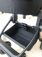 Коляска детская Peppy Monaco 2 в 1 GP Rose Black (черный), рама черн-золотая, шлифованный алюминий