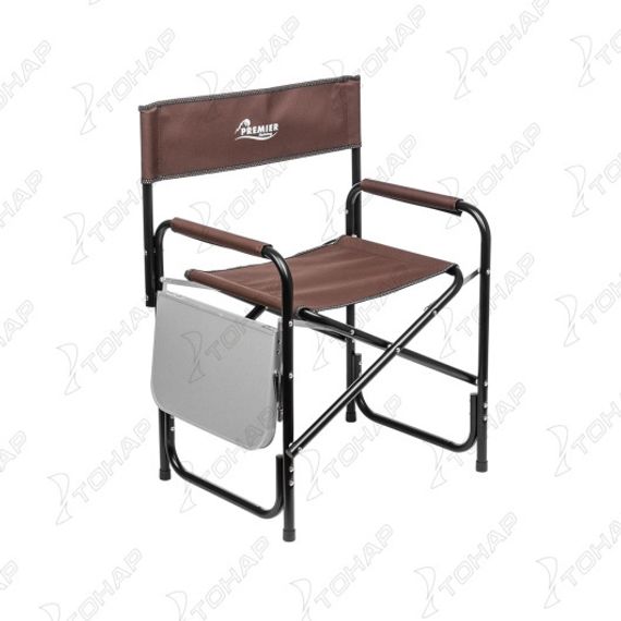 Кресло директорское с отк.стол. труба d22 коричнев (T-PR-DC-95100T-BN) PREMIER fishing (пр-во Тонар)