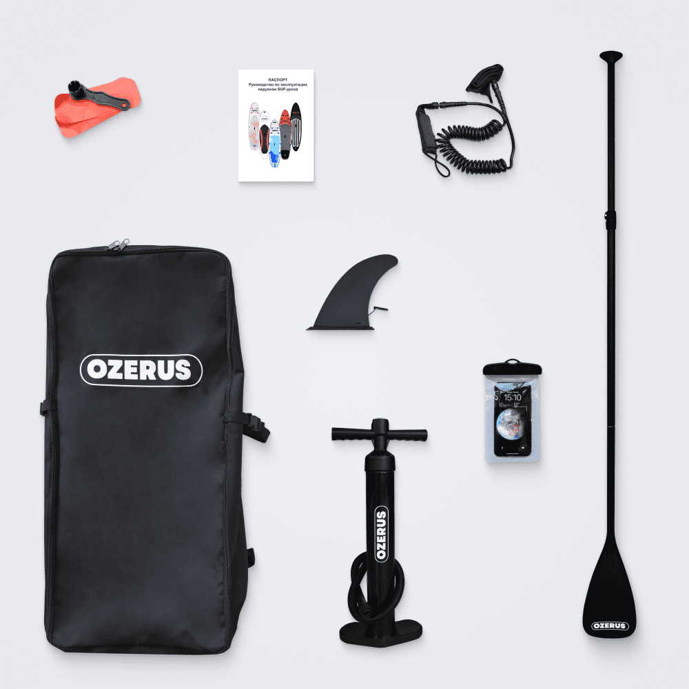 Sup board ozerus сап борд двухслойный. доска надувная 10.8' (цвет: розовый)