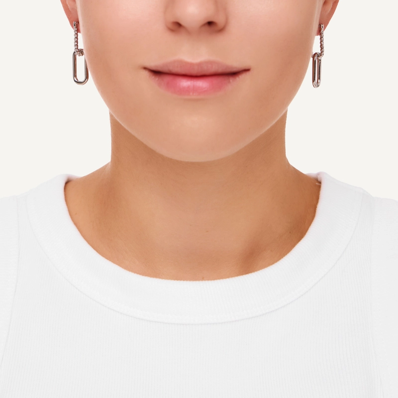 Серьги Сплетенные – Серебро