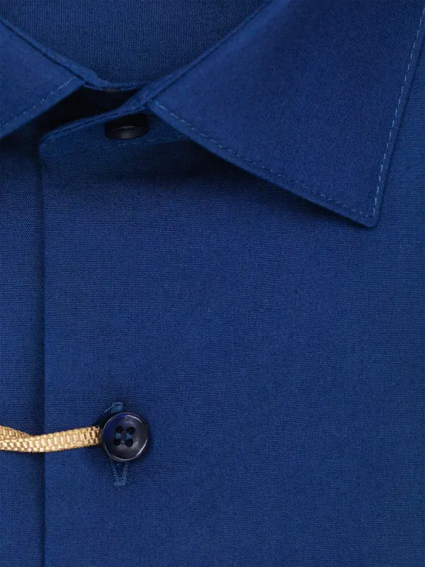 Рубашка приталенная SLIM FIT с длинным рукавом, темно-синяя