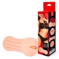 Двусторонний мастурбатор ротик и вагина Bior Toys My Sexy Girl SF-70265