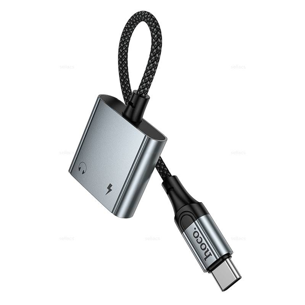 Hoco UPA34A цифровой аудио конвертер Type-C на два Type-C