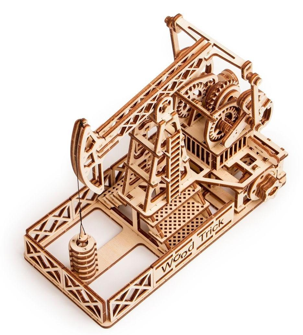 Механический 3D-пазл из дерева Wood Trick Нефтяная Вышка