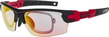 Спортивные очки с диоптриями GOG Steno C / Matt Black-Red / Photochromic Red Lens