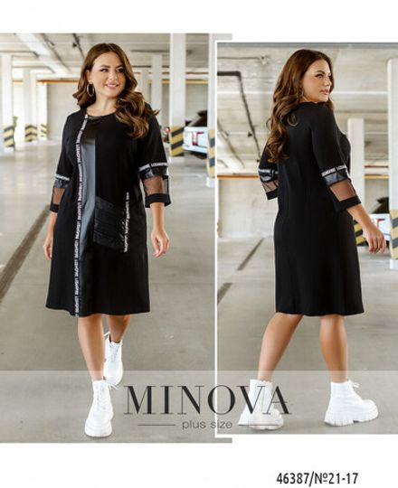Платье 21-17-Чёрный Minova Фото 1