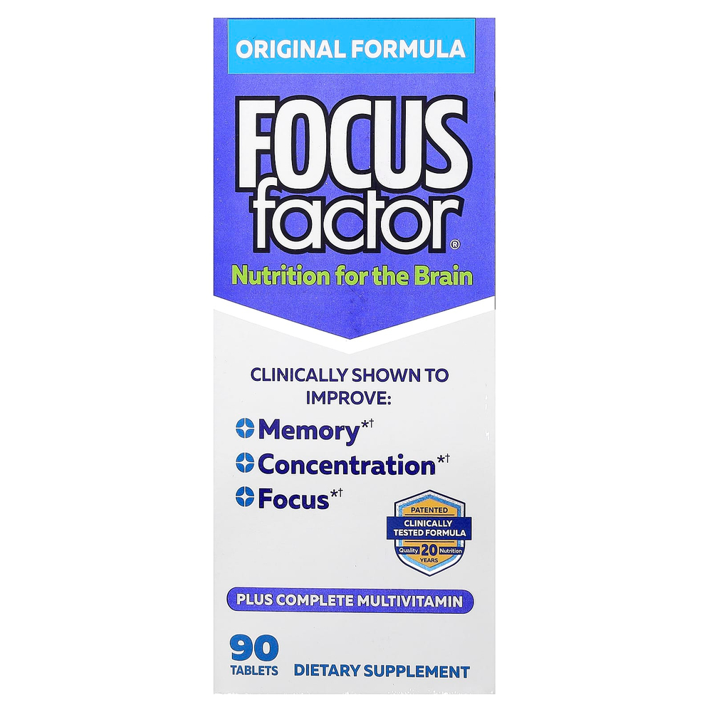 Focus Factor, Nutrition For The Brain, оригинальная формула, 90 таблеток