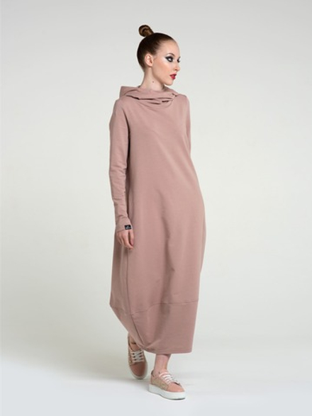 Платье Бохо с капюшоном