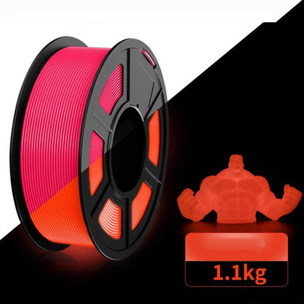 Пластик JAYO - PETG\1.75\1.1кг - Светящийся красный