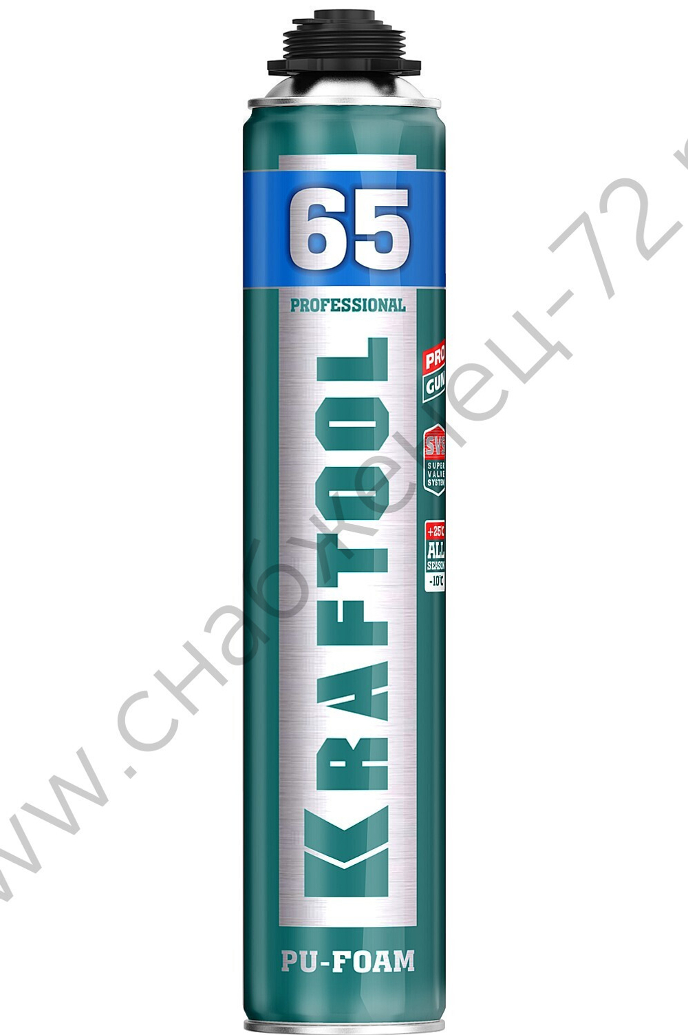 KRAFTOOL PRO 65 выход до 65л 850мл SVS не залипающий клапан, пистолетная всесезонная, Монтажная пена (41184)