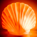 Ночник Ракушка 13см 4 цвета микс кор