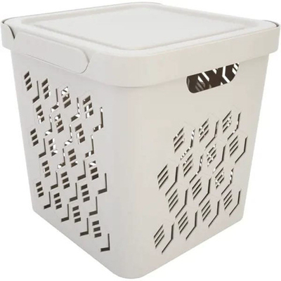 Ящик с крышкой Универсал. DELUXE 286*286*286мм.18л.