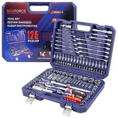 Набор инструментов в пластиковом кейсе (125 предметов) YATAFORCE YF-41252-5
