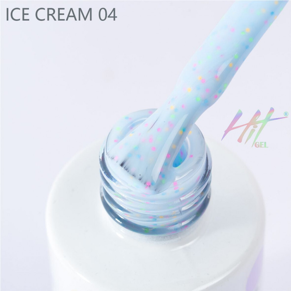 Гель-лак ТМ "HIT gel" №04 Ice cream, 9 мл