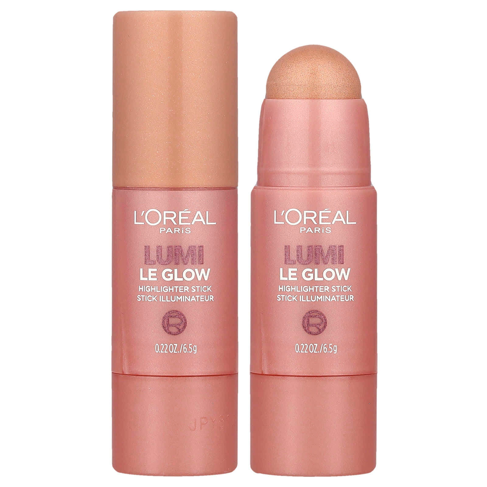 L'Oréal, Lumi, хайлайтер-стик Le Glow, оттенок 640 сияющий розовый, 6,5 г (0,22 унции)