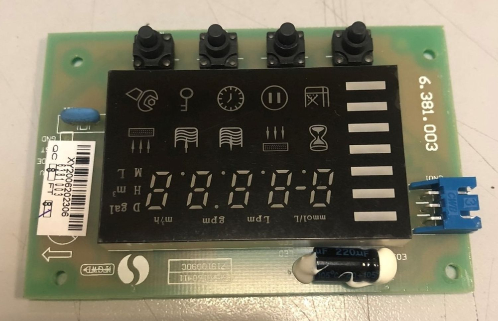 Запчасть Runxin дисплей F65B3/F67B1/F67C/F68A3/F69A1/F71B/F74A3/F75A1/F96B1/F112A3/F112B1 (6381003)