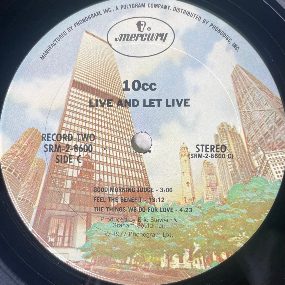 10cc - Live And Let Live 2LP (США 1977г.)