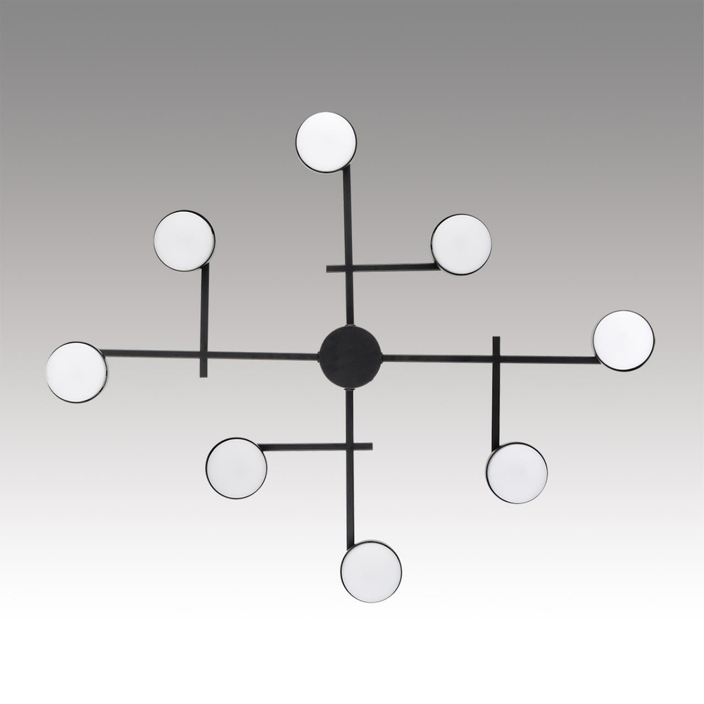 8186/8C COMFI LN25 205 черный, металл Люстра потолочная LED GX53 8*7W 220V DABRA