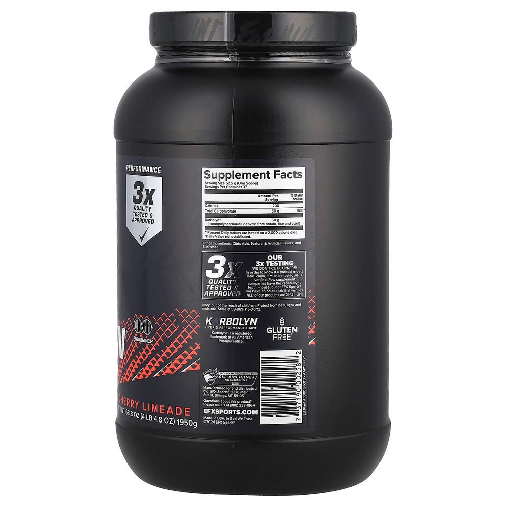 EFX Sports, Karbolyn Fuel, вишневый лаймад, 1950 г (4 фунта 4,8 унции)