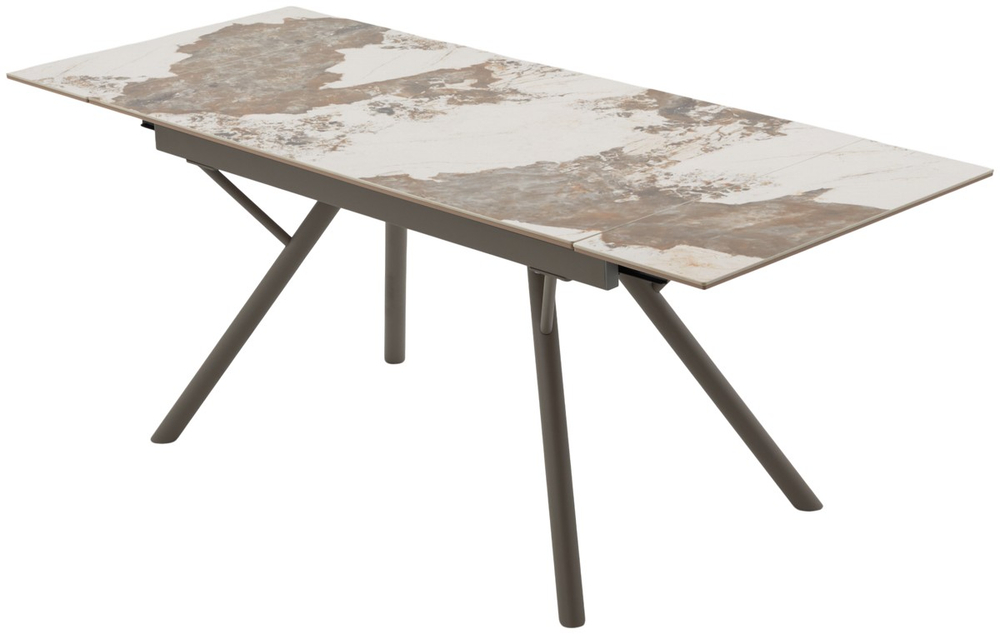 Стол ЛИБЕРТИ 140 Pandora, керамика / Латте каркас М-City