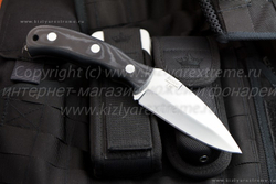 Туристический нож Крук z90 Полированный Микарта