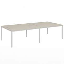 Бенч-система 3200х1432х750 для 4 рабочих мест на металлокаркасе Lite VL-52-02