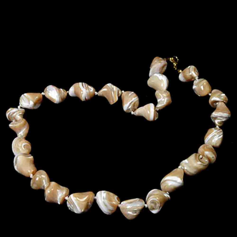 Бусы "Баунти" перламутр кремовый асс.