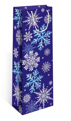 Сумка лам.12,5*36*8,5 под бутылку НГ ассорти 1шт