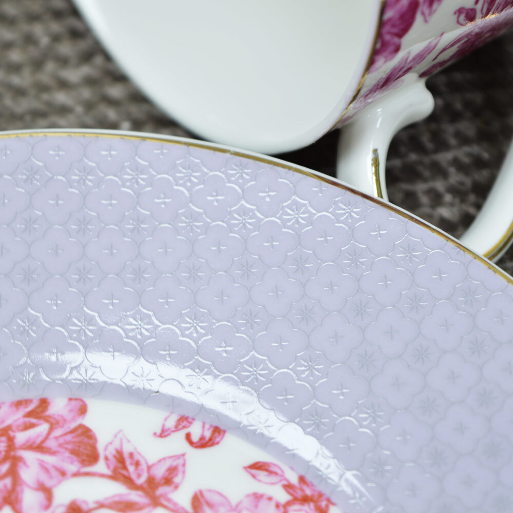 Чайная пара 250мл "Беатрис" MILLIMI (розовый)