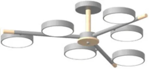Потолочный cветильник LED4U L3208-800 GR