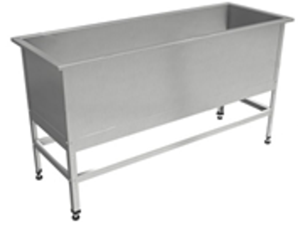 Ванна котломоечная односекционная "Профи" ВМПк, 1550x800x860 мм, без борта