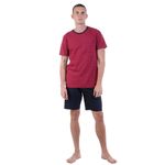 Мужская пижама бордовая с шортами Bugatti 56026/4065 433