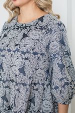 Платье 1297 цветы на джинсовом Novita (Акция)