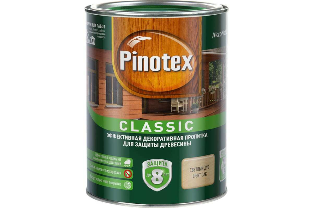 ПРОПИТКА Д/ДРЕВЕСИНЫ PINOTEX CLASSIC СВЕТЛЫЙ ДУБ 1Л