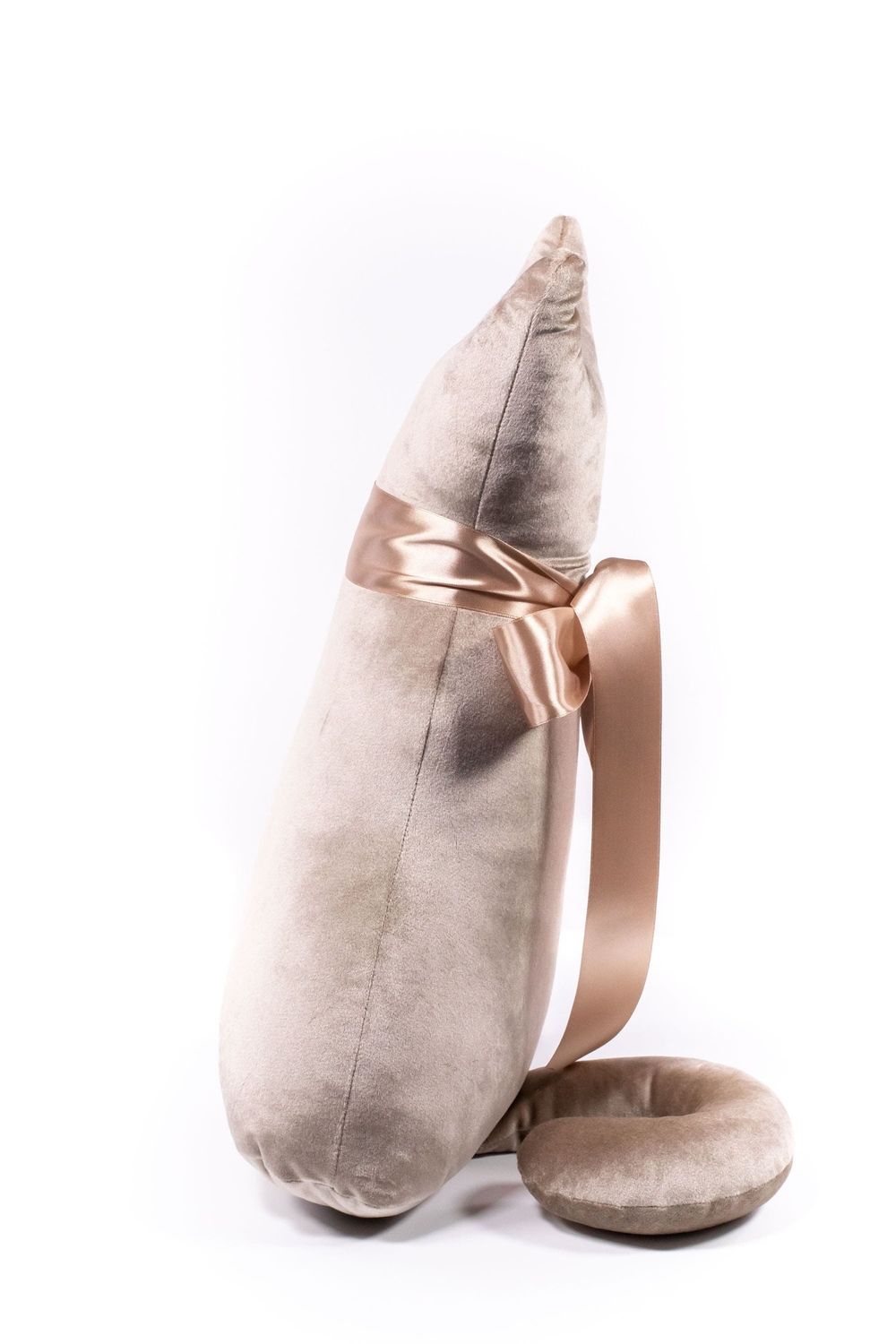 Подушка декоративная Кот Мур Вельвет Беж